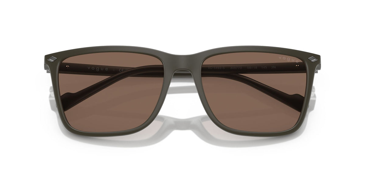 Vogue 0VO5493S 305773 58 Semi Matte Full Military Green/ Dark Brown 58 / Polycarbonate / Injected / Metal