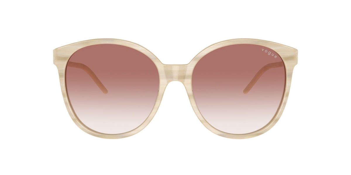 Vogue 0VO5509S 30708D 56 Beige Horn/ Clear Gradient Pink 56 / Polyamide / Acetate / Acetate