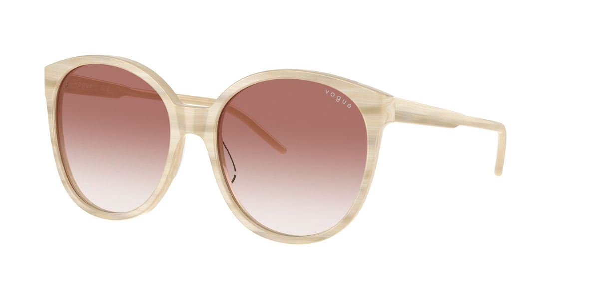 Vogue 0VO5509S 30708D 56 Beige Horn/ Clear Gradient Pink 56 / Polyamide / Acetate / Acetate