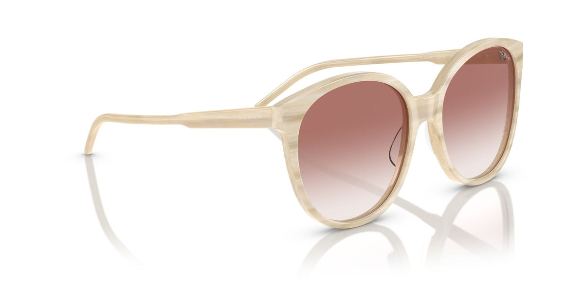 Vogue 0VO5509S 30708D 60 Beige Horn/ Clear Gradient Pink 60 / Polyamide / Acetate / Acetate