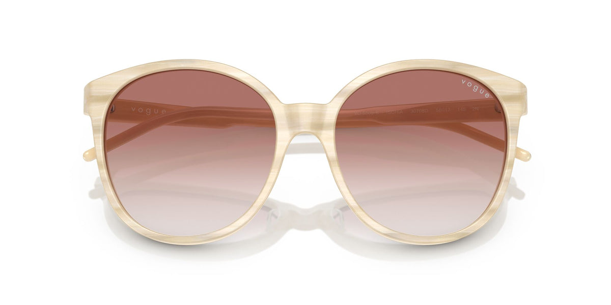 Vogue 0VO5509S 30708D 60 Beige Horn/ Clear Gradient Pink 60 / Polyamide / Acetate / Acetate