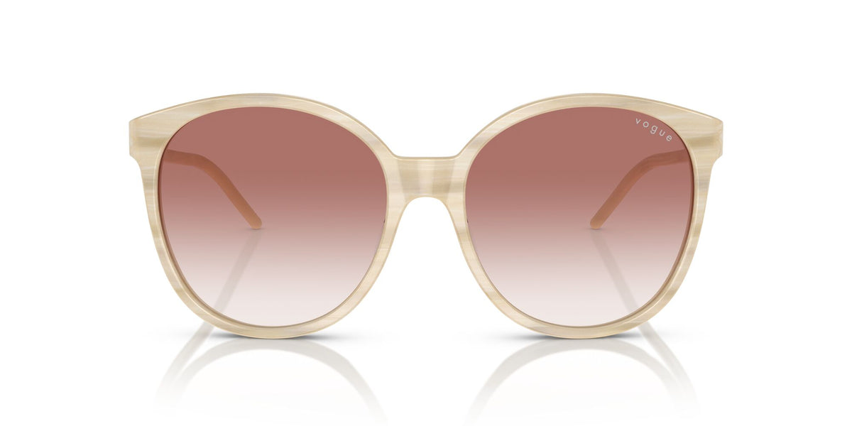 Vogue 0VO5509S 30708D 56 Beige Horn/ Clear Gradient Pink 56 / Polyamide / Acetate / Acetate
