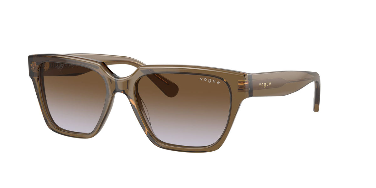 VO 5512S Vogue  Transparent Dark Khaki / Violet Gradient Brown 55 55 / Polyamide / Acetate / Acetate