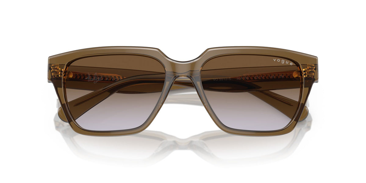 VO 5512S Vogue  Transparent Dark Khaki / Violet Gradient Brown 55 55 / Polyamide / Acetate / Acetate