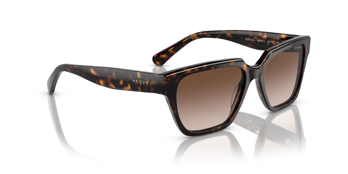 Vogue 0VO5512S W65613 55 Dark Havana/ Brown Gradient 55 / Polyamide / Acetate / Acetate