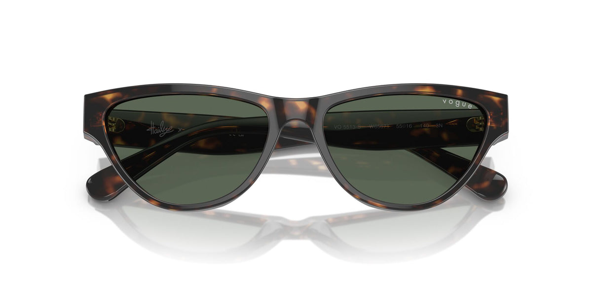 VO 5513S Vogue  Dark Havana / Dark Green 55 55 / Polyamide / Acetate / Acetate