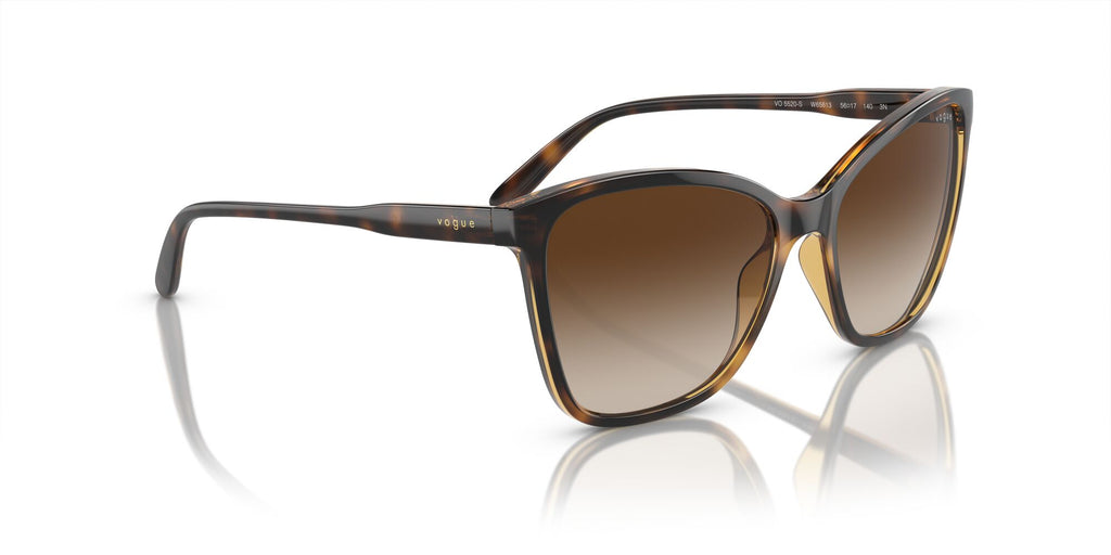 Vogue 0VO5520S W65613 56 Dark Havana/ Brown Gradient 56 / Polycarbonate / Nylon / Nylon
