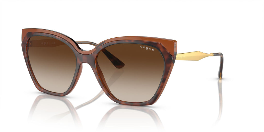 Vogue 0VO5521S 238613 57 Top Dark Havana/Light Brown/ Brown Gradient 57 / Polycarbonate / Injected / Metal