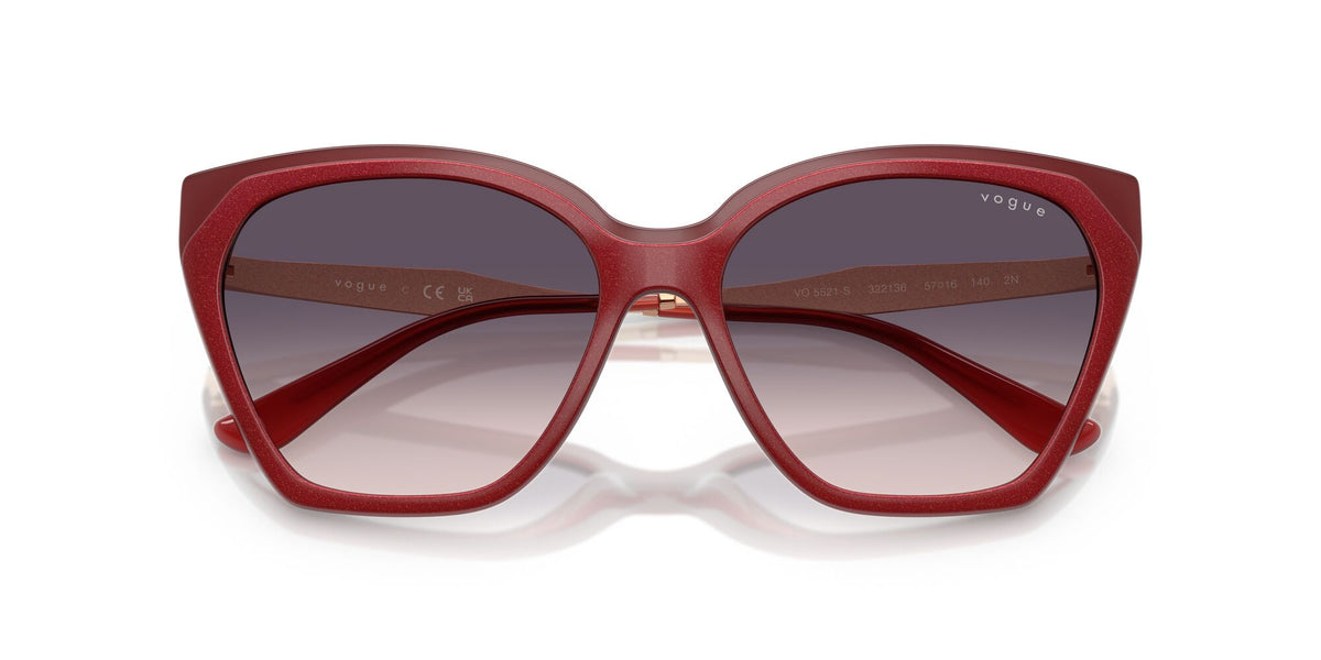 Vogue  VO5521S 322136 57 Top Red/Opal Red / Pink Gradient Dark Grey
