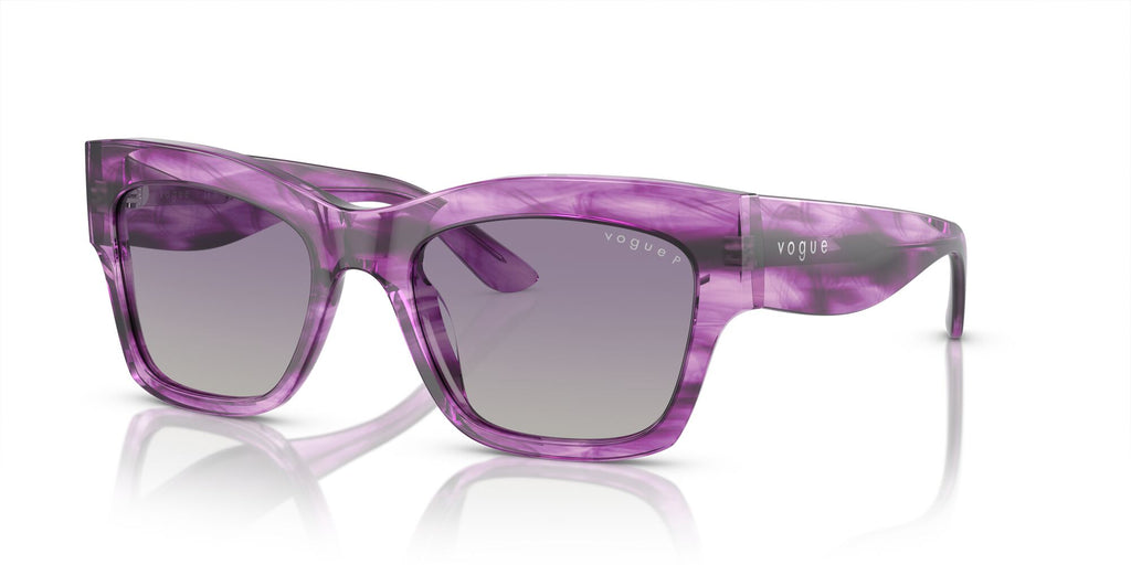 VO 5524S Vogue  Purple Havana / Grey Gradient Violet Polarised 54 54 / Cr39 / Acetate / Acetate