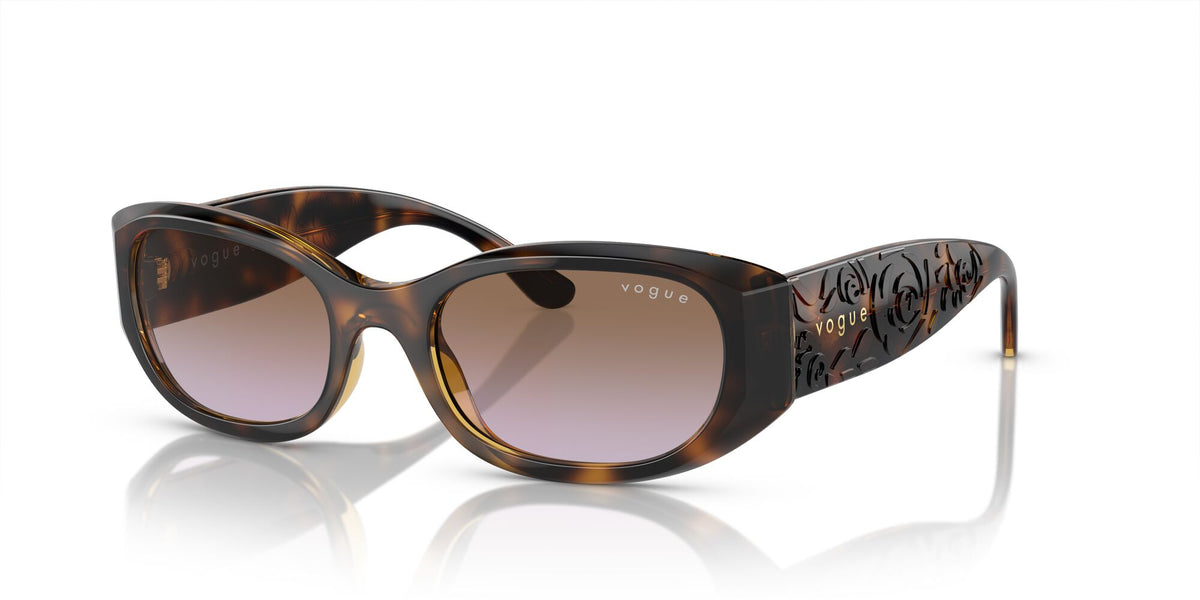 Vogue 0VO5525S W65668 52 Dark Havana/ Violet Gradient Brown 52 / Polycarbonate / Nylon / Nylon