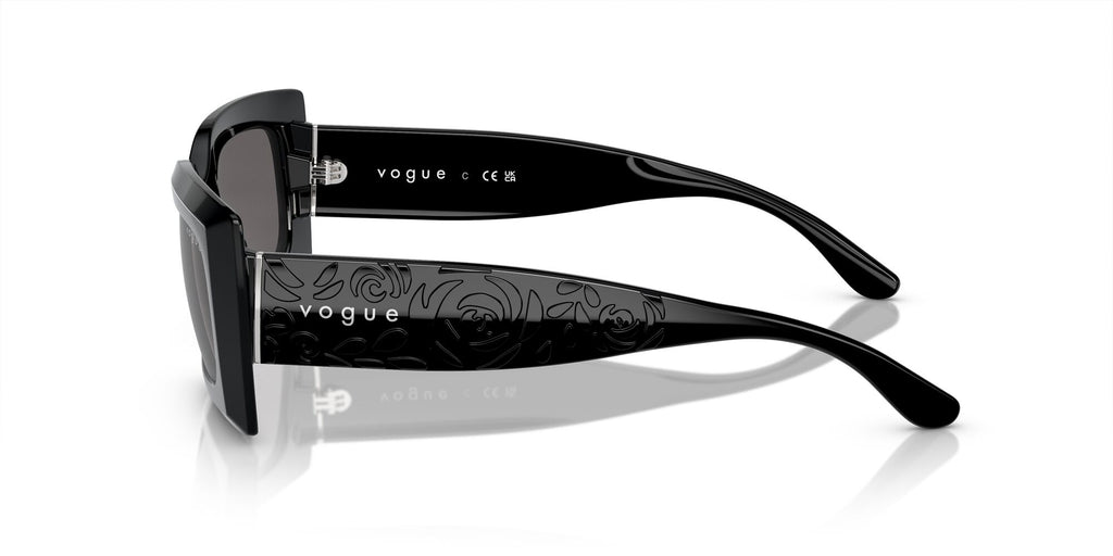 Vogue 0VO5526S W44/87 52 Black/ Black Smoke 52 / Polycarbonate / Nylon / Nylon