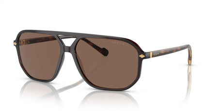 Vogue 0VO5531S 311073 60 Transparent Dark Brown/ Dark Brown 60 / Polycarbonate / Nylon / Metal