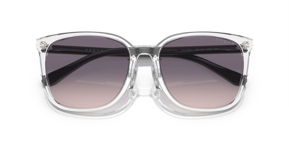 Vogue 0VO5537SD W74536 58 Transparent/ Pink Gradient Dark Violet