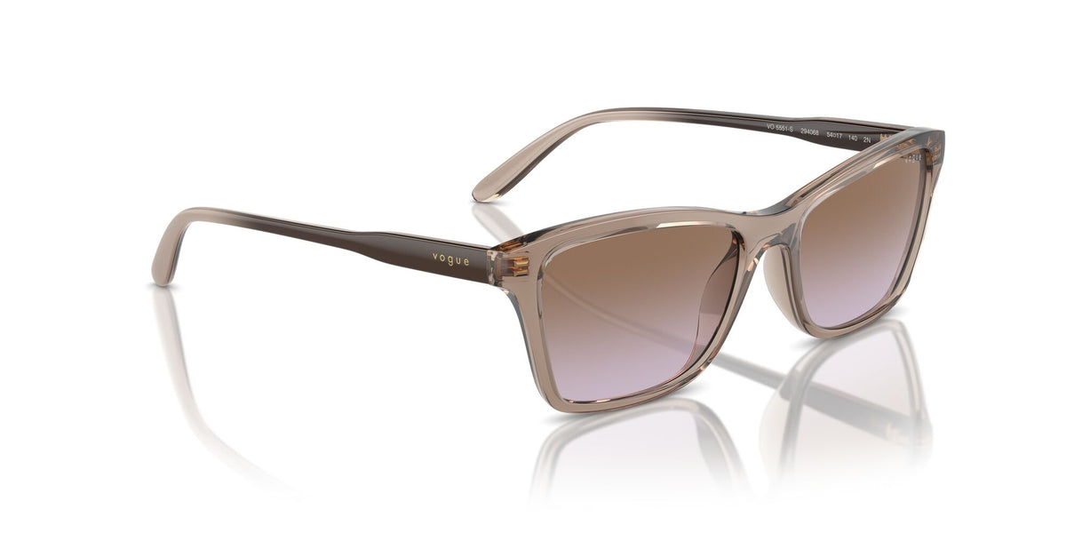 Vogue 0VO5551S 294068 54 Transparent Brown/ Violet Gradient Brown