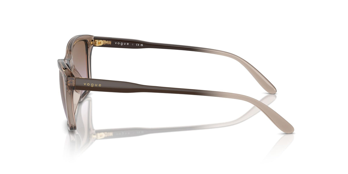 Vogue 0VO5551S 294068 54 Transparent Brown/ Violet Gradient Brown