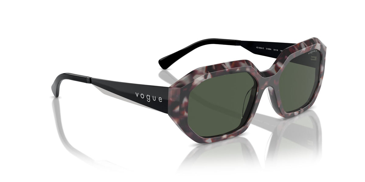 Vogue 0VO5554S 31499A 54 Grey Tortoise/ Dark Green Polarised