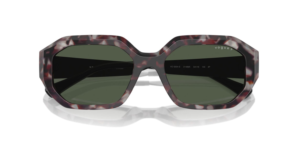 Vogue 0VO5554S 31499A 54 Grey Tortoise/ Dark Green Polarised