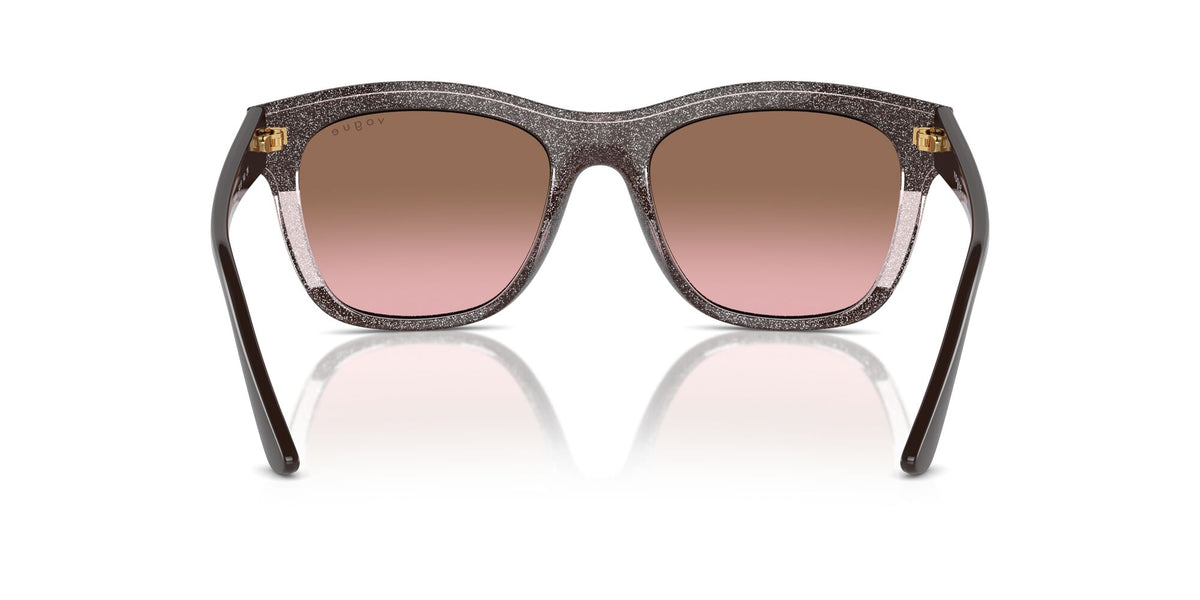 Vogue 0VO5557S 313614 54 Brown/Transparent Rose Glitter/ Pink Gradient Brown