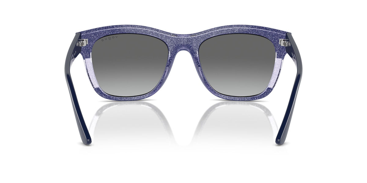 Vogue 0VO5557S 313711 54 Blue/Transparent Lilac Glitter/ Grey Gradient