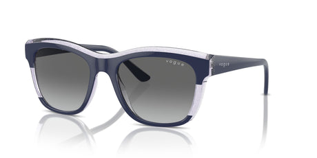 Vogue 0VO5557S 313711 54 Blue/Transparent Lilac Glitter/ Grey Gradient