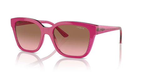 Vogue 0VO5558S 313514 55 Cherry/Transparent Fuchsia Glitter/ Pink Gradient Brown