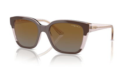 Vogue 0VO5558S 3136T5 55 Brown/Transparent Rose Glitter/ Grey Gradient Brown Polarised