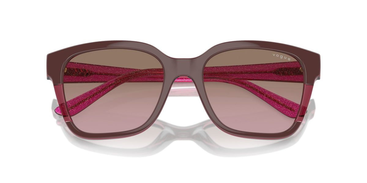 Vogue 0VO5558SF 315414 55 Top Bordeaux/Transparent Fuchsia/ Violet Gradient Brown