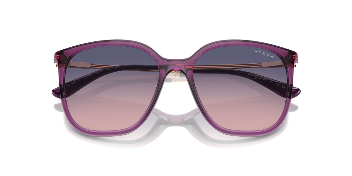 Vogue 0VO5564S 3119I6 54 Transparent Violet/ Pink Gradient Blue