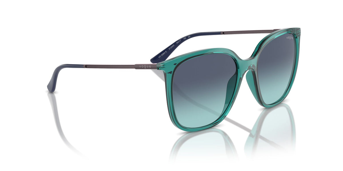 Vogue 0VO5564S 31204S 54 Transparent Petroleum/ Azure Gradient Dark Blue