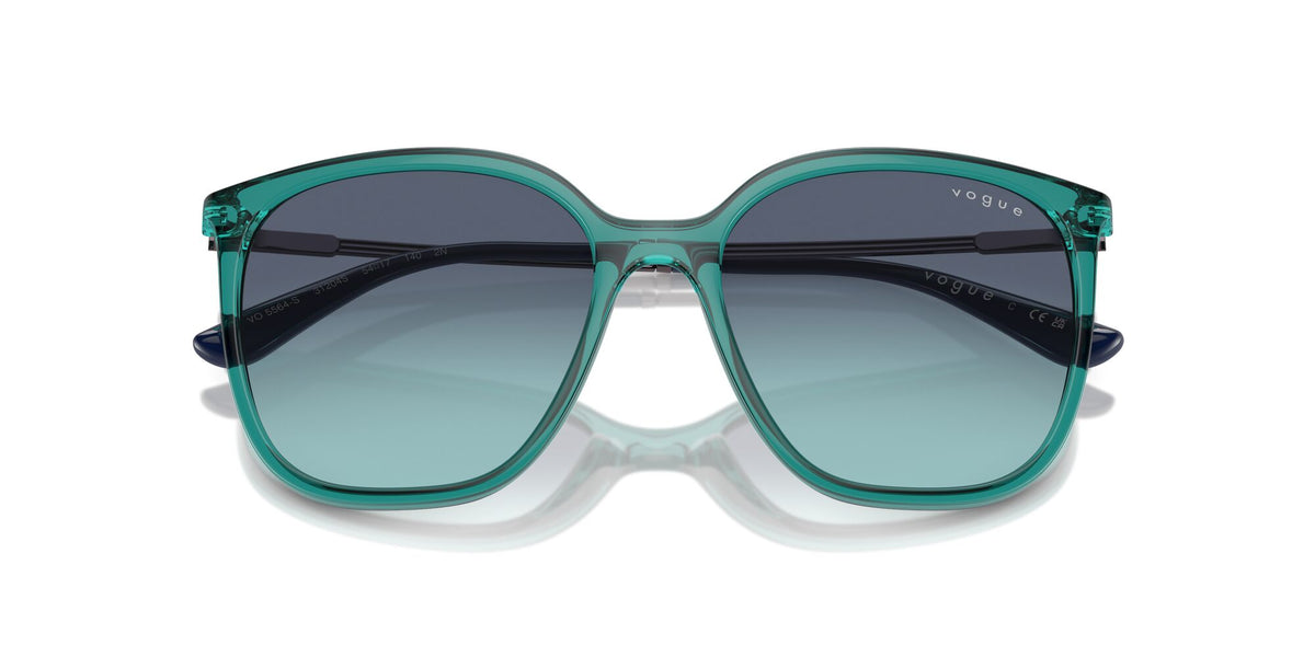 Vogue 0VO5564S 31204S 54 Transparent Petroleum/ Azure Gradient Dark Blue