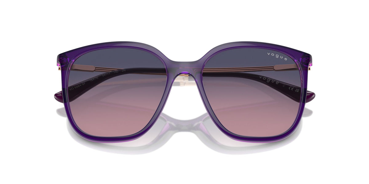 Vogue 0VO5564SF 1647I6 54 Transparent Violet/ Pink Gradient Blue