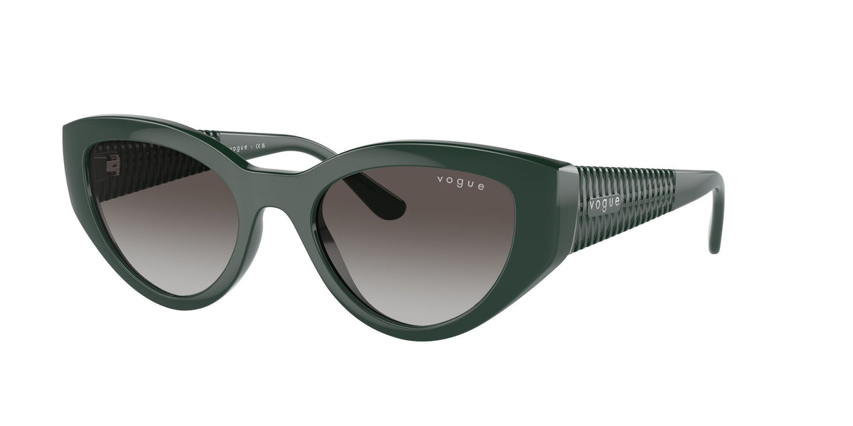 Vogue 0VO5566S 31228G 52 Full Dark Green/ Grey Gradient Black