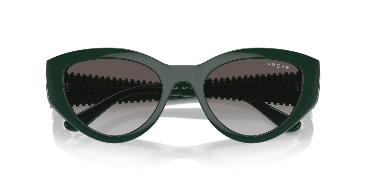Vogue 0VO5566S 31228G 52 Full Dark Green/ Grey Gradient Black