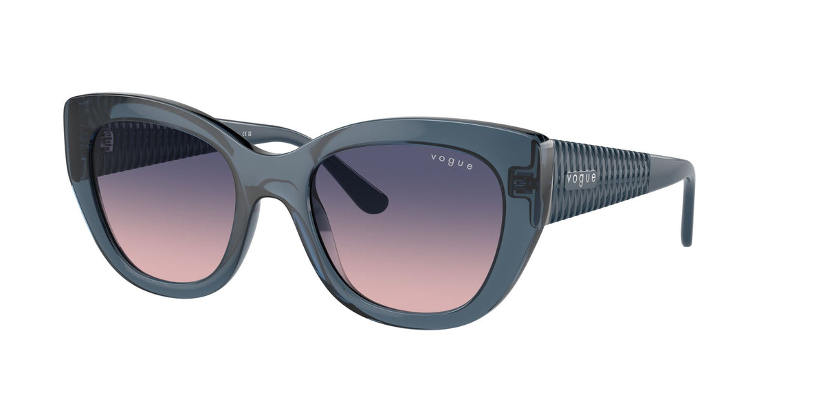 Vogue 0VO5567S 2764I6 52 Transparent Blue/ Pink Gradient Blue