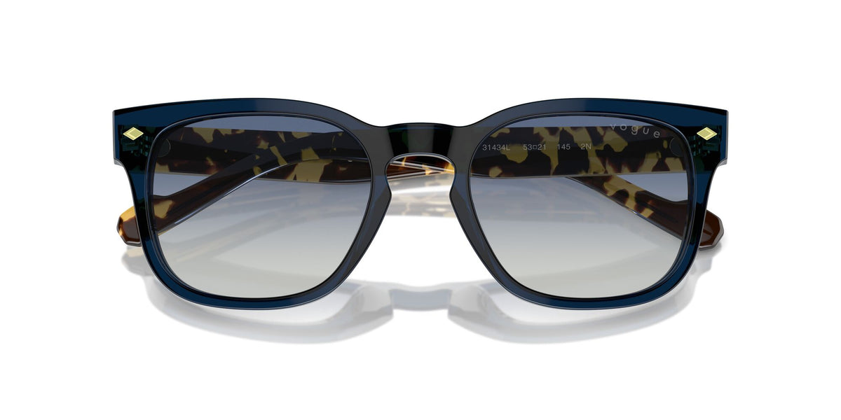 Vogue 0VO5571S 31434L 53 Transparent Blue/ Grey Gradient Blue