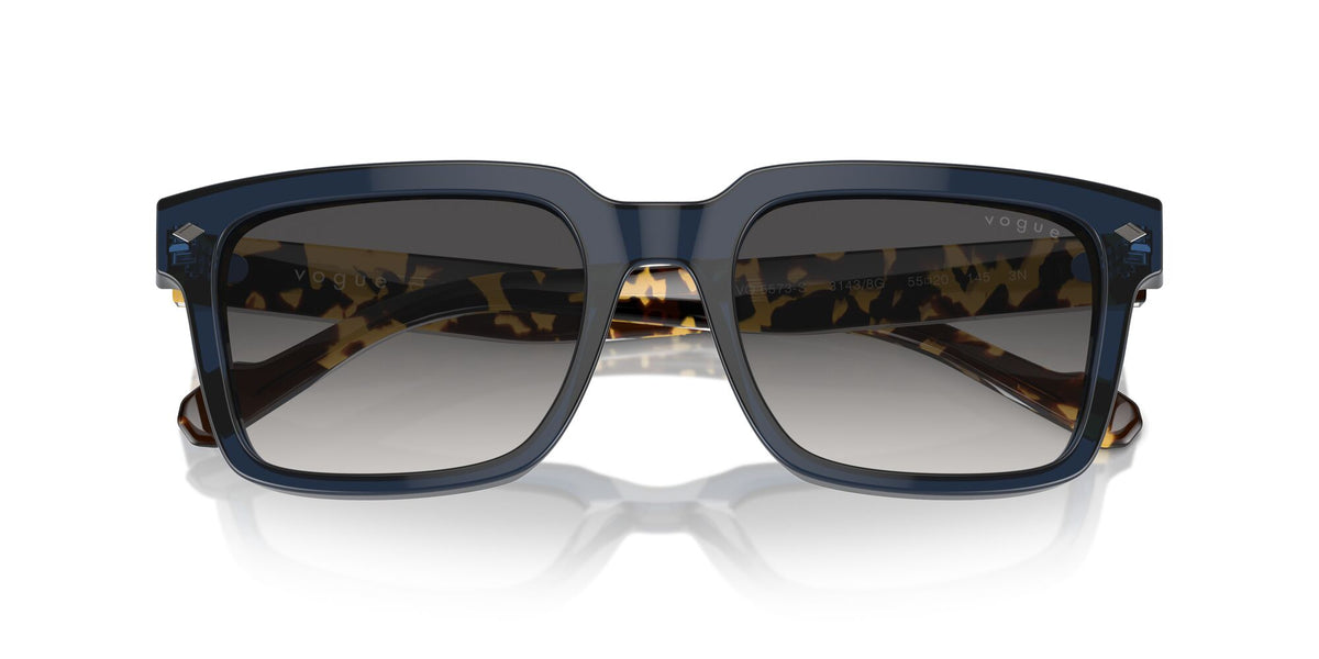 Vogue 0VO5573S 31438G 55 Transparent Blue/ Grey Gradient Black