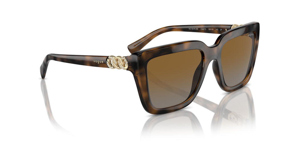 Vogue 0VO5575SB 2386T5 55 Top Dark Havana/Light Brown/ Gradient Brown Polarised