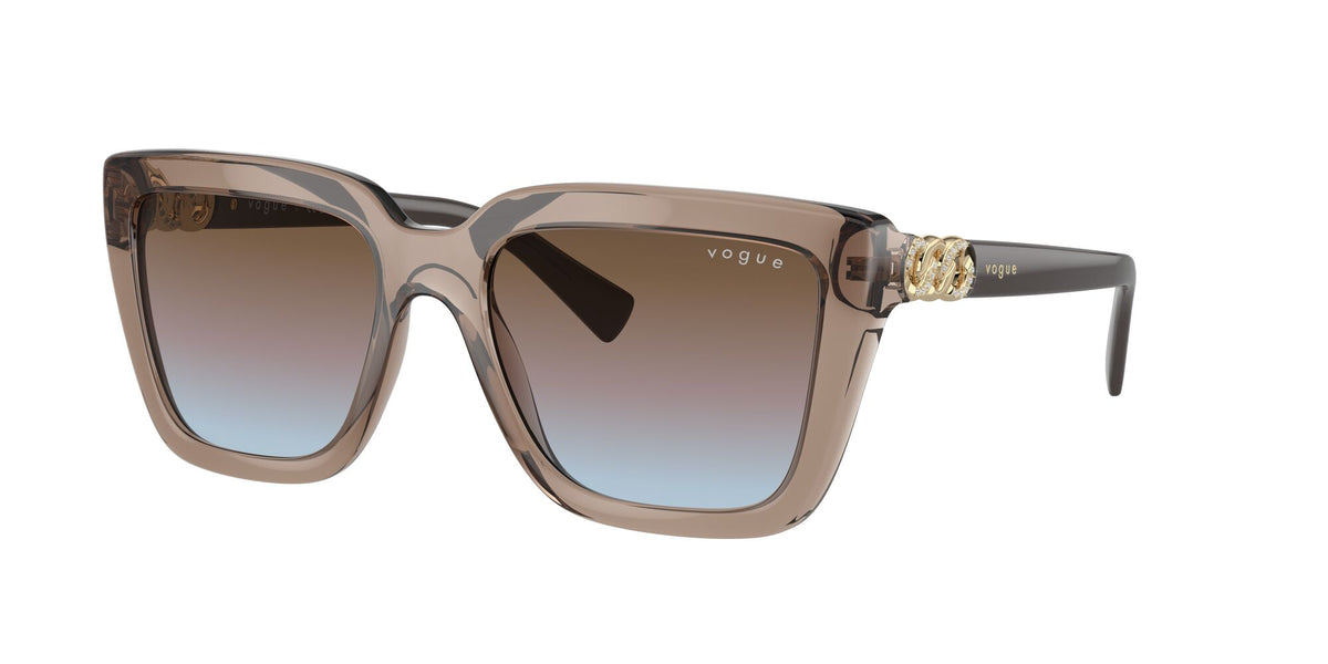 Vogue 0VO5575SB 294048 55 Transparent Brown/ Azure Gradient Pink Gradient Brown