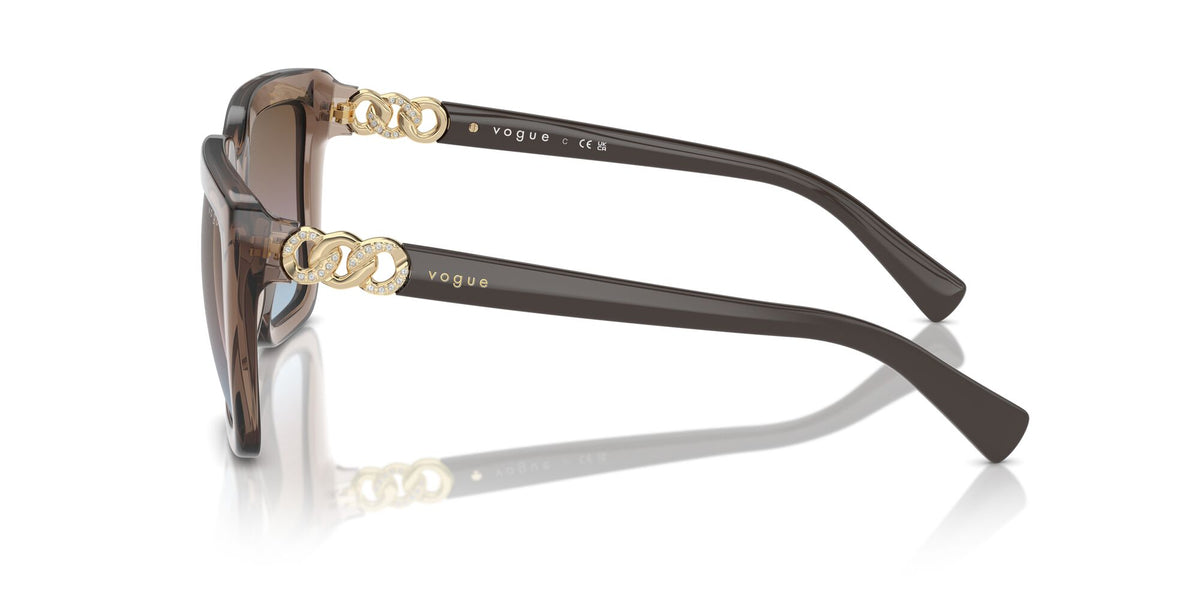 Vogue 0VO5575SB 294048 55 Transparent Brown/ Azure Gradient Pink Gradient Brown
