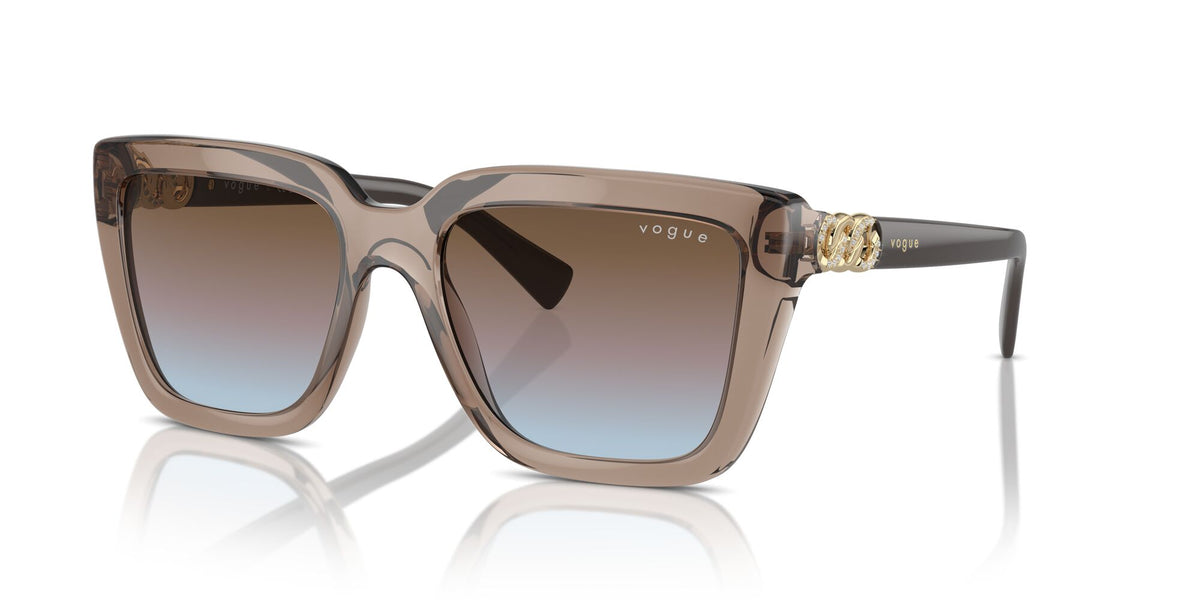 Vogue 0VO5575SB 294048 55 Transparent Brown/ Azure Gradient Pink Gradient Brown