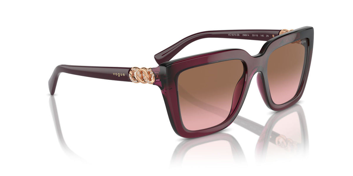Vogue 0VO5575SB 298914 55 Transparent Cherry/ Pink Gradient Brown