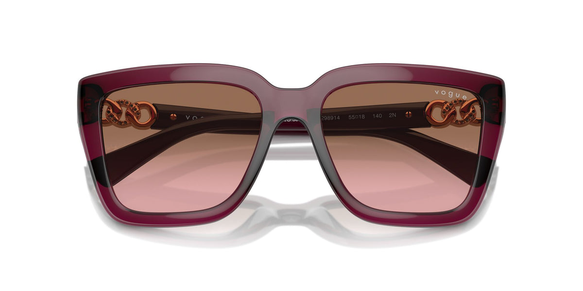 Vogue 0VO5575SB 298914 55 Transparent Cherry/ Pink Gradient Brown