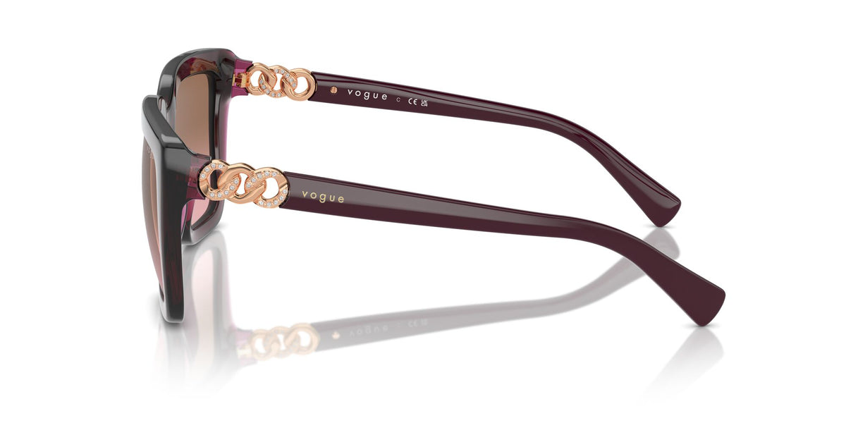 Vogue 0VO5575SB 298914 55 Transparent Cherry/ Pink Gradient Brown