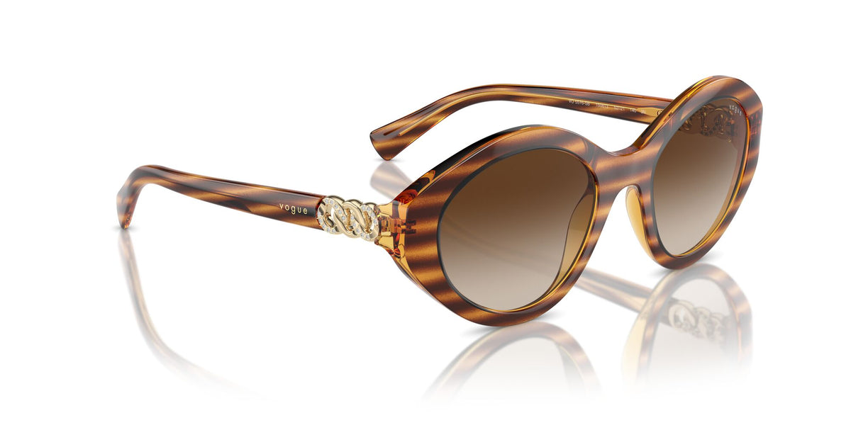 Vogue 0VO5576SB 150813 52 Striped Dark Havana/ Brown Gradient