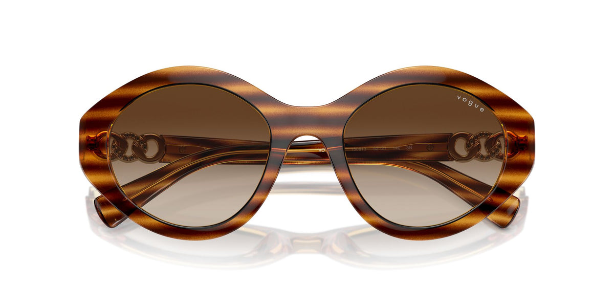 Vogue 0VO5576SB 150813 52 Striped Dark Havana/ Brown Gradient