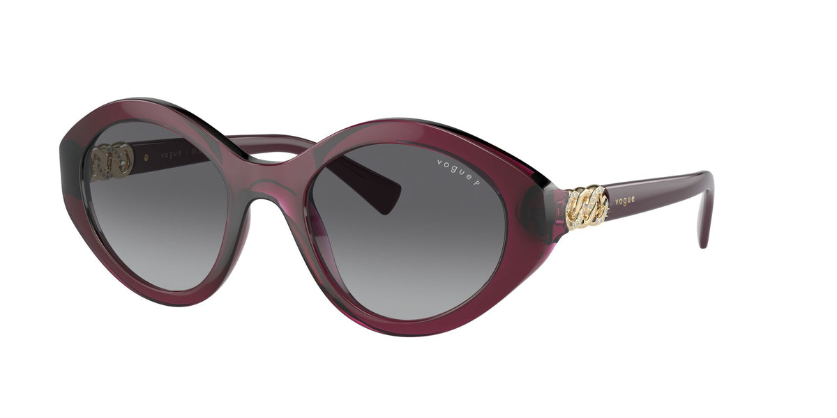 Vogue 0VO5576SB 2989T3 52 Transparent Cherry/ Gradient Grey Polarised