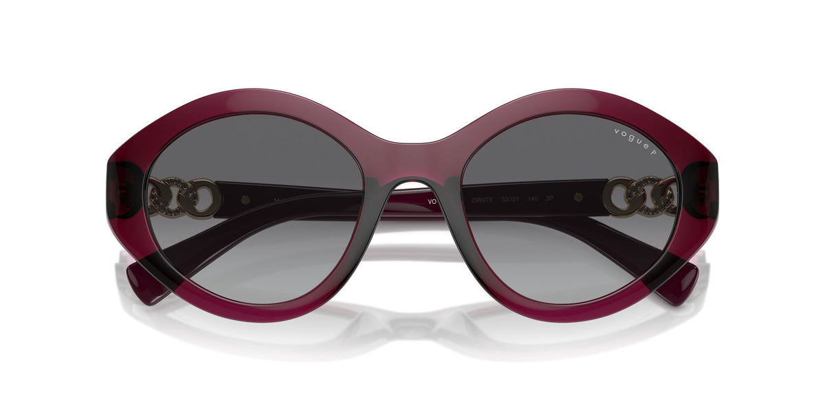 Vogue 0VO5576SB 2989T3 52 Transparent Cherry/ Gradient Grey Polarised
