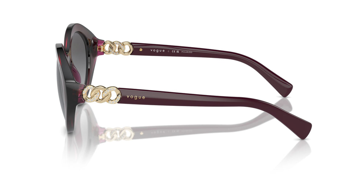 Vogue 0VO5576SB 2989T3 52 Transparent Cherry/ Gradient Grey Polarised