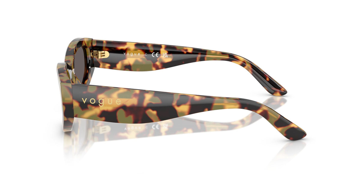 Vogue  VO5585S 260587 54 Yellow Tortoise / Black Smoke